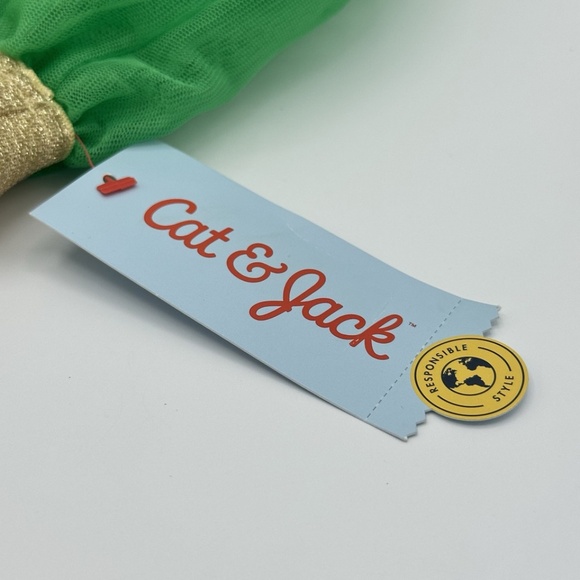 St Patrick Day Crinoline Tutu Skirt Sparkly Gold Sequin Shamrock Girls Small 6/7 - Picture 7 of 12